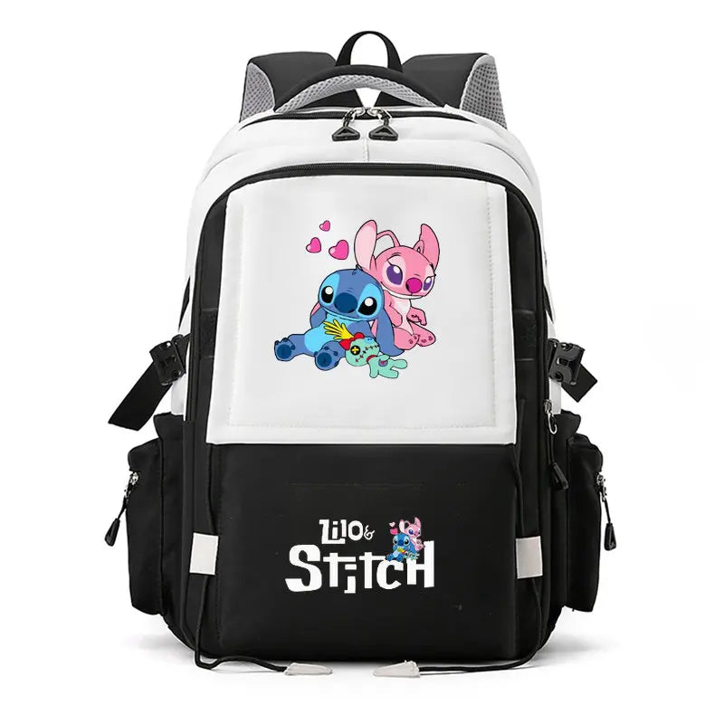 Lilo Stitch Mochila Escolar Impermeável Unissex