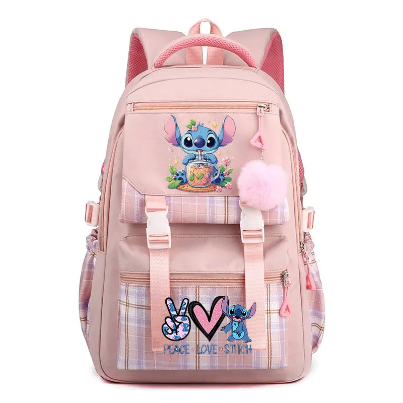 Lilo e Stitch Mochila Escolar unissex